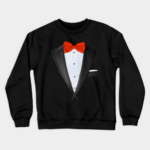 Realistic Tuxedo T-shirt Costume Graphic Crewneck Sweatshirt by ChattanoogaTshirt